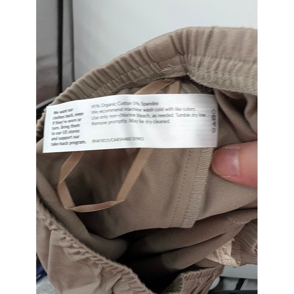 Eileen Fisher NWT Slim Ankle Pants 1X Beige Pull On Stretch Career Casual‎ - Picture 8 of 8